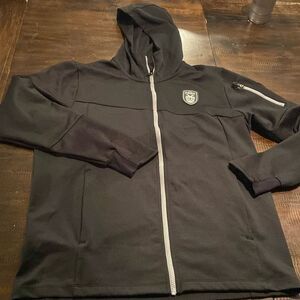 Black Hooded Men's Macron athleisure jacket XL